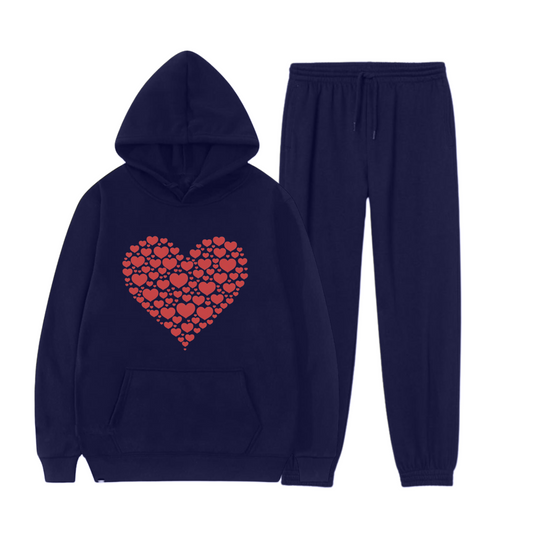 Women Heart Tracksuit